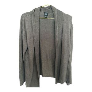 Eileen Fisher | Silk Blend Open Front Knit Cardigan Sweater  | M